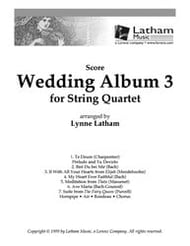 WEDDING ALBUM #3 STRING QUARTET SCORE cover Thumbnail